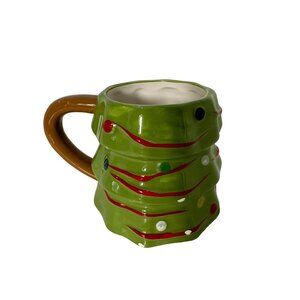 Target Threshold Christmas Tree Shaped Ceramic Mug 15oz Dishwasher & Microwave S